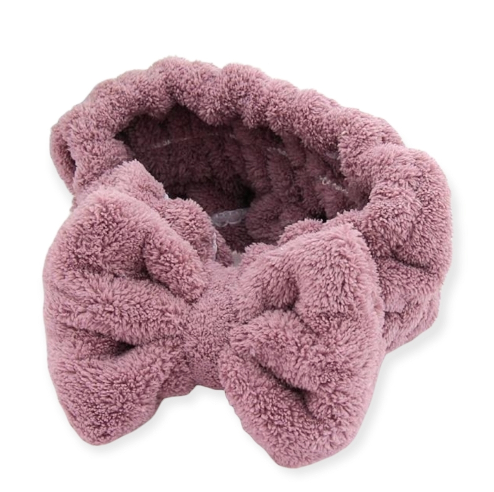 Bow Fleece Spa Headband - Picture 2 of 3